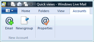 Windows Live Mail 2011 E-mail Accounts